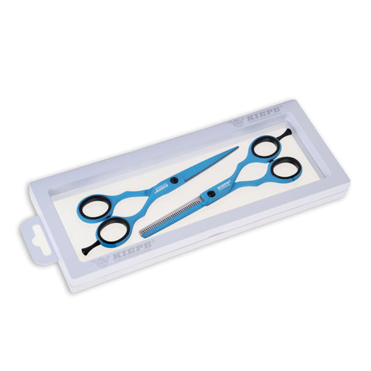 Kiepe Regular Scissors And Thinning Scissors - Blue Ocean