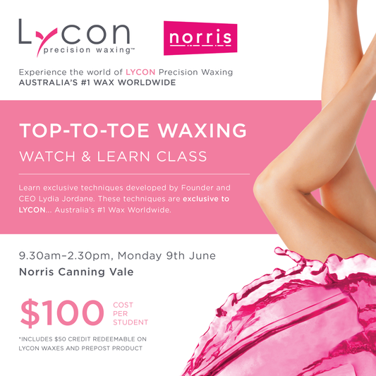 CANNING VALE - 9 JUNE - Top-to-Toe Waxing with LYCON