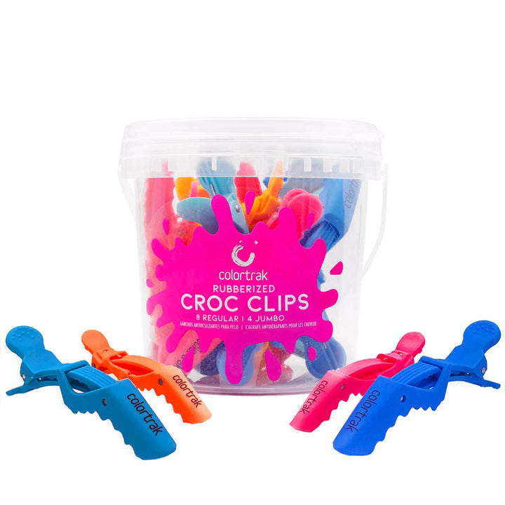 Colortrak Croc Clips Bucket (8 Regular, 4 Jumbo) - 12pcs