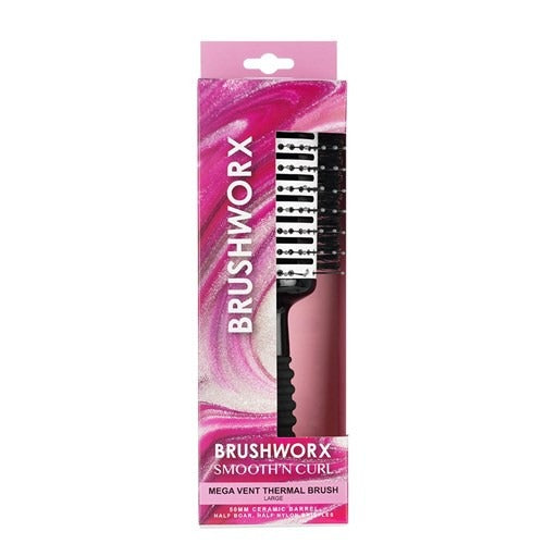 Brushworx - Smooth N' Curl Thermal/boar 50mm