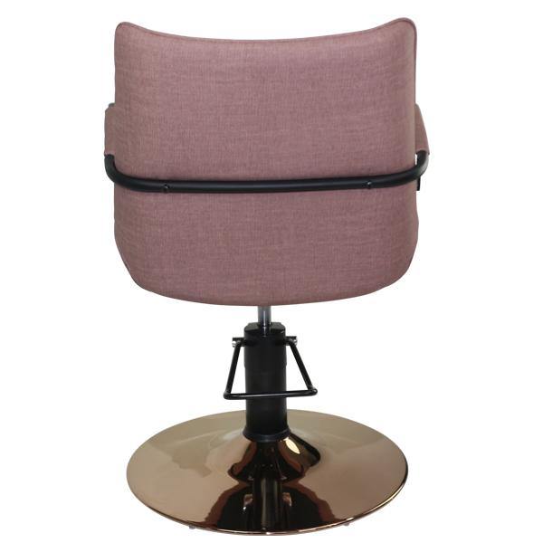 Taylor Styling Chair - Dusty Pink/black 5 Star Hydraulic Base