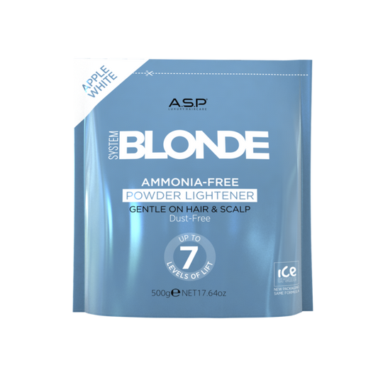 Asp System Blonde Ammonia-free Powder Lightener 500g - White Apple