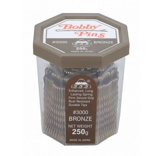 555 Standard Bobby Pins 2'' (50mm) Bronze 200g