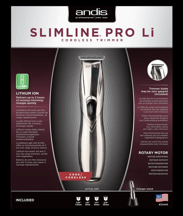 Andis Slimline Pro Li Trimmer - Chrome