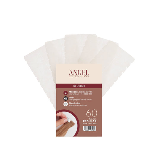 Angel Extensions Regular 4x0.9cm Replacement Tapes 60pk