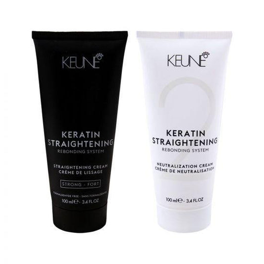 Keune Keratin Straightening Rebonding Kits *available To Qld Customers Only - Keratin Straightening Rebonding Kit 2 X 100ml - Strong