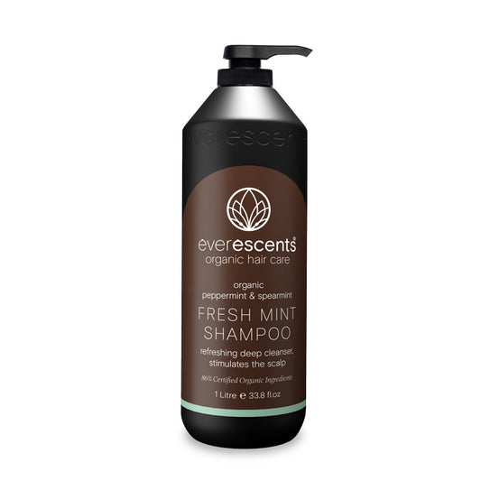 EverEscents Organic Fresh Mint Shampoo - 1 Litre