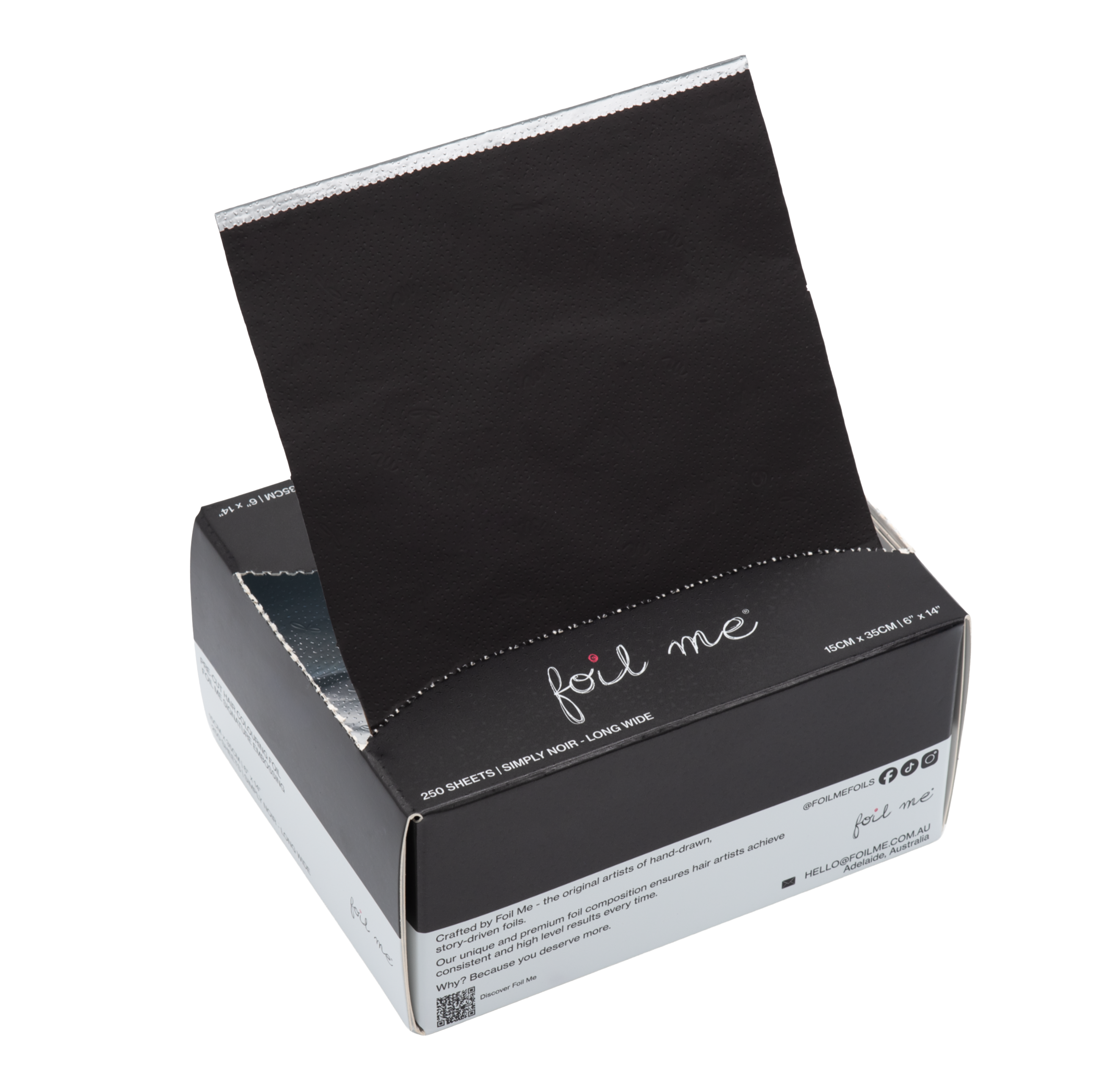 Foil Me - Simply Noir - Long Wide 15x35cm (250 Sheets)