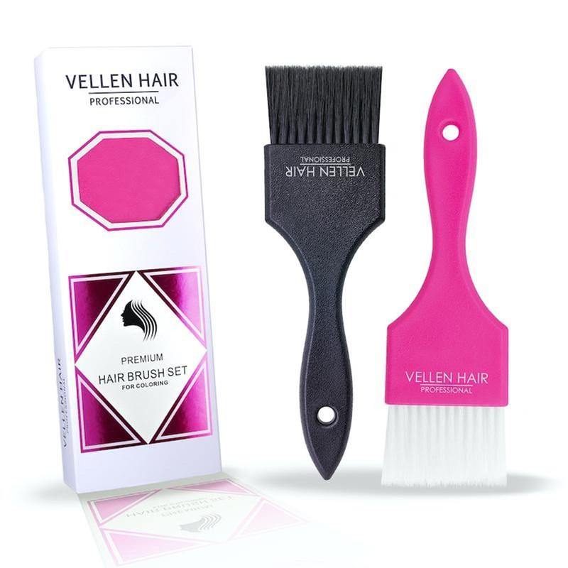 Vellen Hair Colour Painters Brush - 2pk - Pink & Black