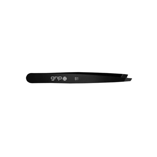 Grip® Tweezers Slanted Tip - Matte Black