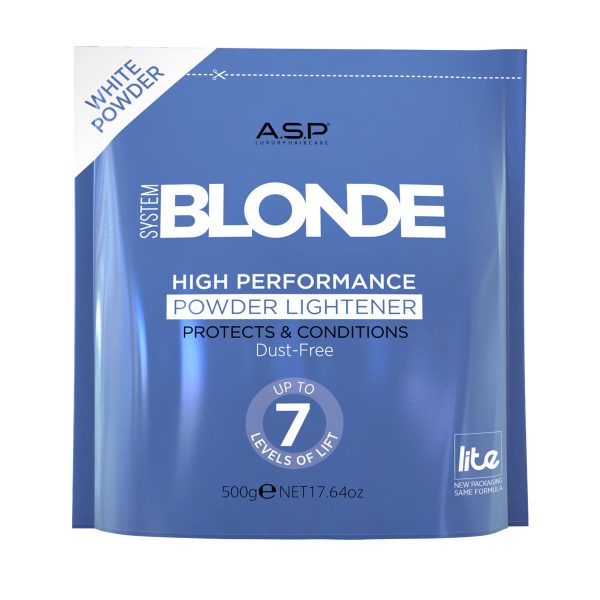 Asp System Blonde High Performance Powder Lightener 500g - White
