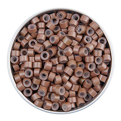 Angel Extensions Standard Silicon Beads 125pcs - Light Brown