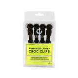 Colortrak Jumbo Rubberized Croc Clips 4 Pack