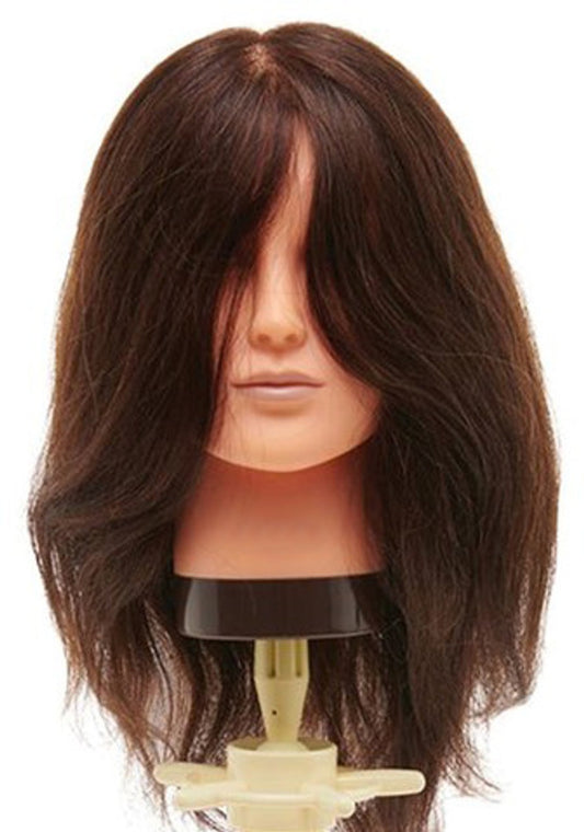 Angel Extensions Mannequin Training Head 100% Human Hair - Brown