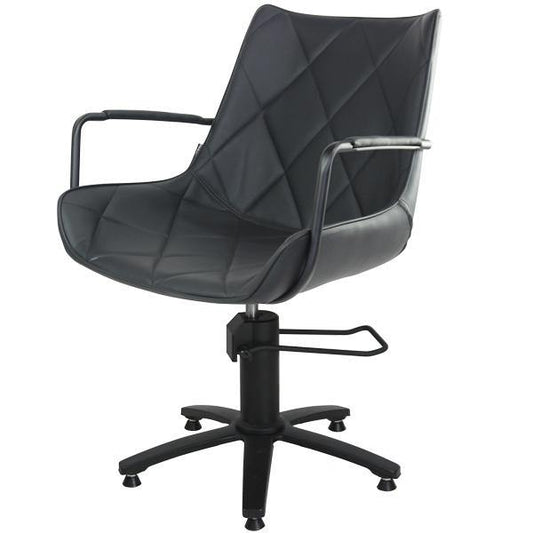 Taylor Styling Chair - Black/black 5 Star Hydraulic Base