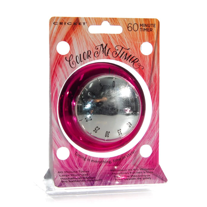 Cricket Colour Me Timer - Silver/pink