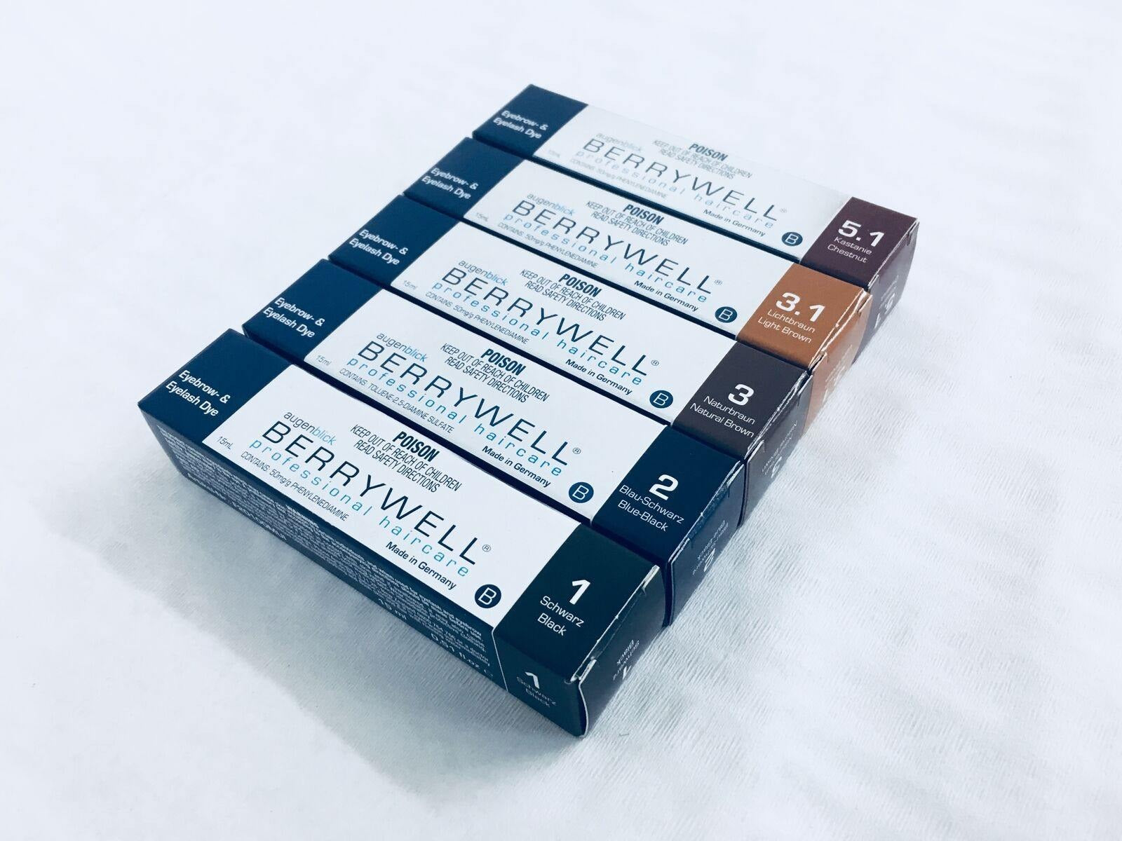 Berrywell Eyelash & Eyebrow Tint 15ml - 2 Blue Black