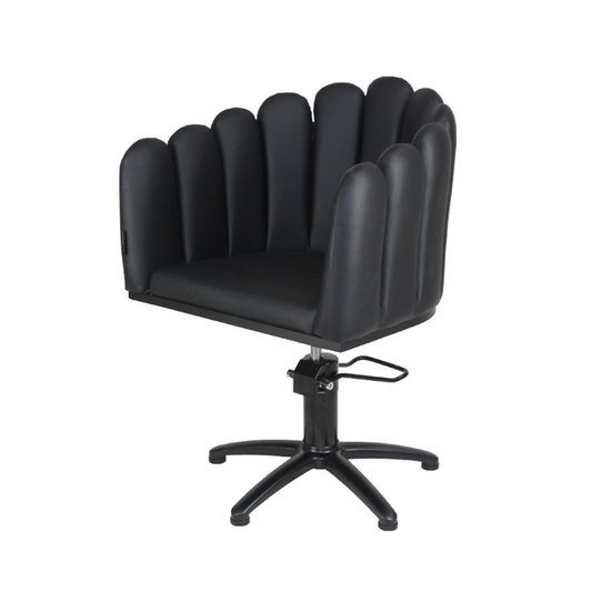 Penelope Styling Chair - Black/chrome Disc Hydraulic Base