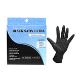 Robert De Soto Satin Ultra Reusable Gloves 4pc Black - Small