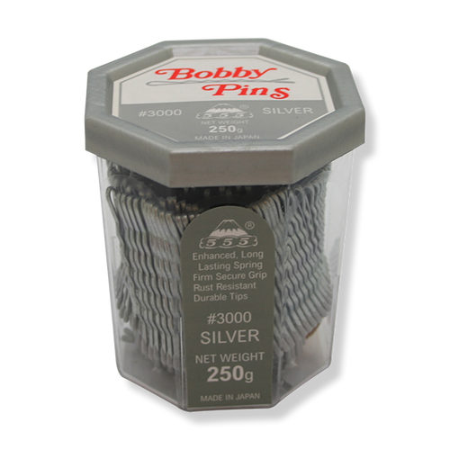 555 Standard Bobby Pins 2'' (50mm) Silver 200g