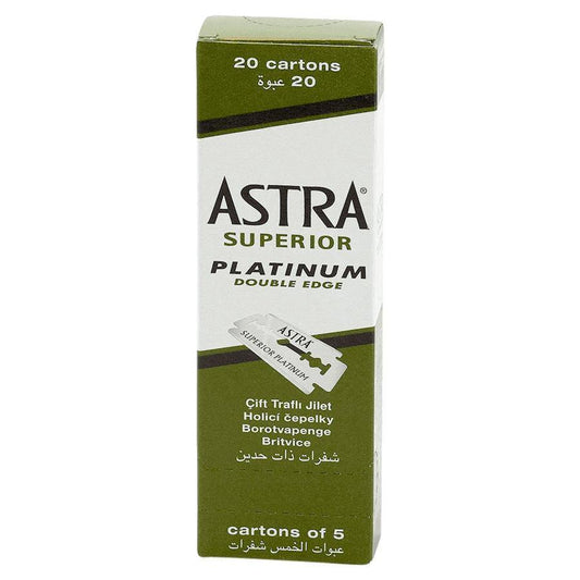 Astra Superior Platinum Double Edge Razor Blades - 100pk