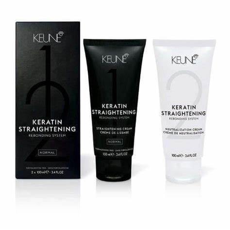 Keune Keratin Straightening Rebonding Kits *available To Qld Customers Only - Keratin Straightening Rebonding Kit 2 X 100ml - Normal